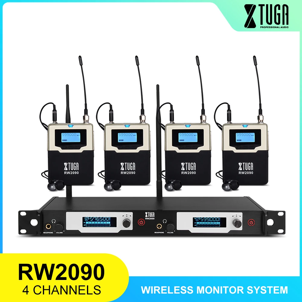 Фото Original For XTUGA UHF Mono Wireless Monitor System 572-603 MHZ Professional Digital Stage In-Ear | Электроника