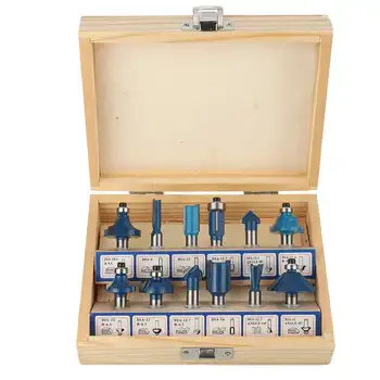 12Pcs Milling Cutter Router Bit Set 8mm Wood Cutter Shank Woodworking Trimming Engraving Carving Cutting Tools
12Pcs Milling Cutter Router Bit Set 8mm Wood Cutter Shank Woodworking Trimming Engraving Carving Cutting Tools
