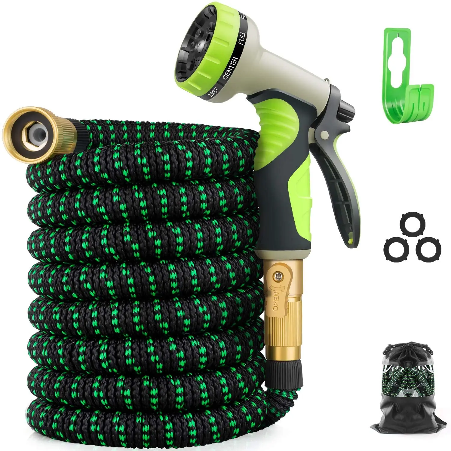 Garden Hose Expandable Magic Flexible High Pressure Car Wash Spray Gun 3 Times Telescopic Garden Watering Hose With Spray Gun
Garden Hose Expandable Magic Flexible High Pressure Car Wash Spray Gun 3 Times Telescopic Garden Watering Hose With Spray Gun