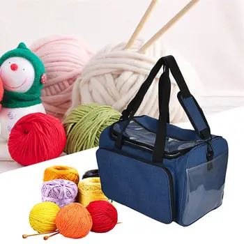 Multifunctional Inner Divider Knitting Bag Thread Crochet Hooks Needles Storage Travel Handbag Home Sewing Supplies Tote 
Multifunctional Inner Divider Knitting Bag Thread Crochet Hooks Needles Storage Travel Handbag Home Sewing Supplies Tote