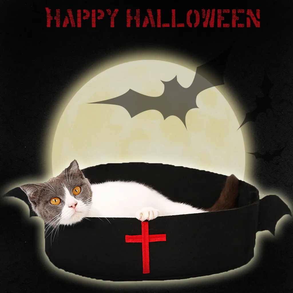 Cat Bed Basket Halloween Innovative Simple Small Dog Pet Nest Cat Halloween Funny Nest With Creative Cute Bat Wings New Arrival
Cat Bed Basket Halloween Innovative Simple Small Dog Pet Nest Cat Halloween Funny Nest With Creative Cute Bat Wings New Arrival