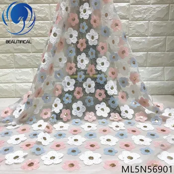 Beautifical Lace fabrics nigerian style net lace sequins embroidery flowers 5yards New arrival african mesh lace fabric ML5N569
Beautifical Lace fabrics nigerian style net lace sequins embroidery flowers 5yards New arrival african mesh lace fabric ML5N569