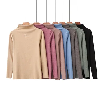 Sleep Tops 2020 Autumn Winter New Embroidered High-neck Bottoming Shirt Women's Thick Casual Warm Pajamas Sleep Wear Women
Sleep Tops 2020 Autumn Winter New Embroidered High-neck Bottoming Shirt Women's Thick Casual Warm Pajamas Sleep Wear Women