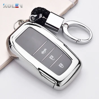 TPU+PC Car Remote Key Case Cover Shell Fob For Toyota Crown Corolla Rav4 CH-R Camry Hilux Fortuner Remote Key Holder Accessories 
TPU+PC Car Remote Key Case Cover Shell Fob For Toyota Crown Corolla Rav4 CH-R Camry Hilux Fortuner Remote Key Holder Accessories