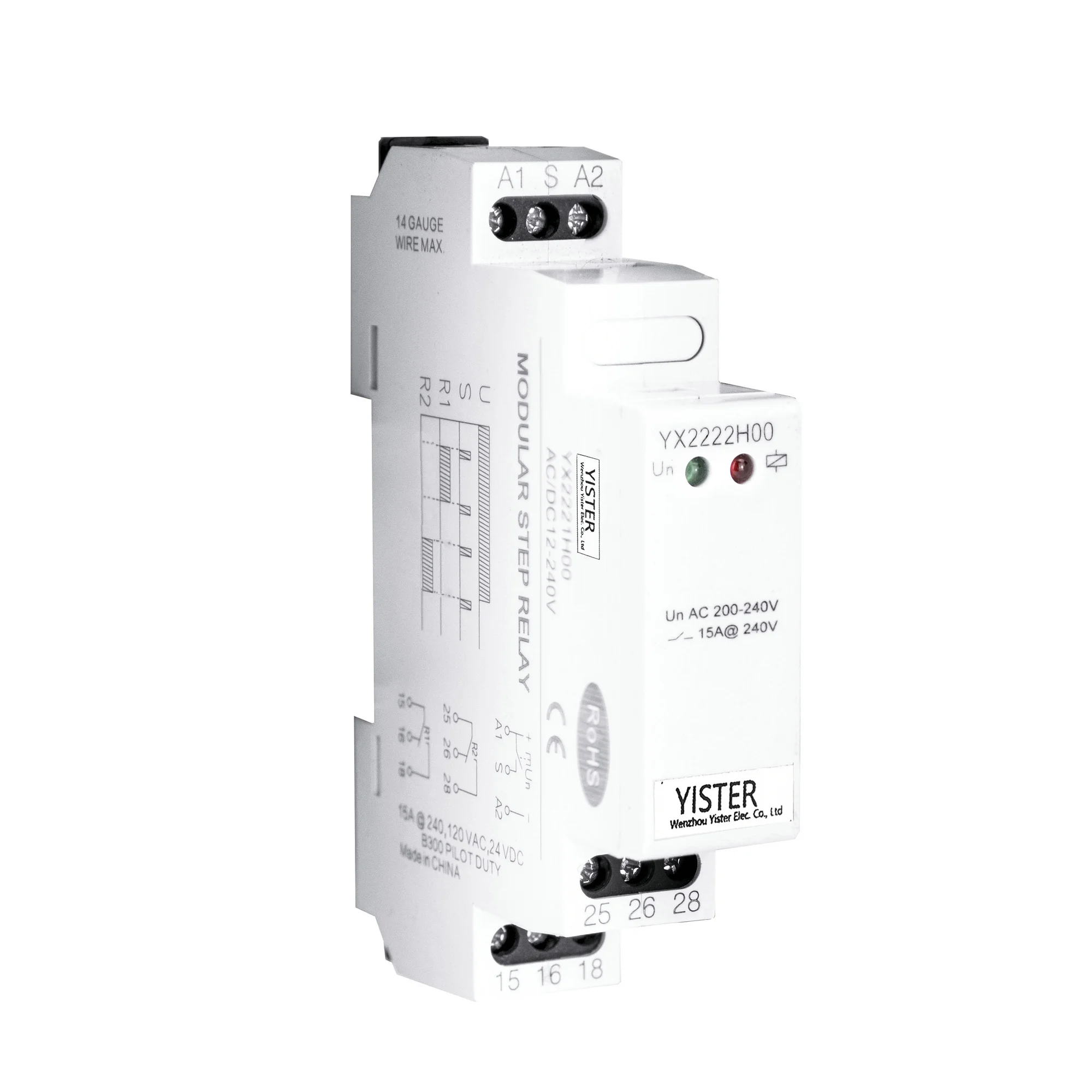 YISTER yx22Series Step relay control the same device from different places AC/DC24-240V 15A