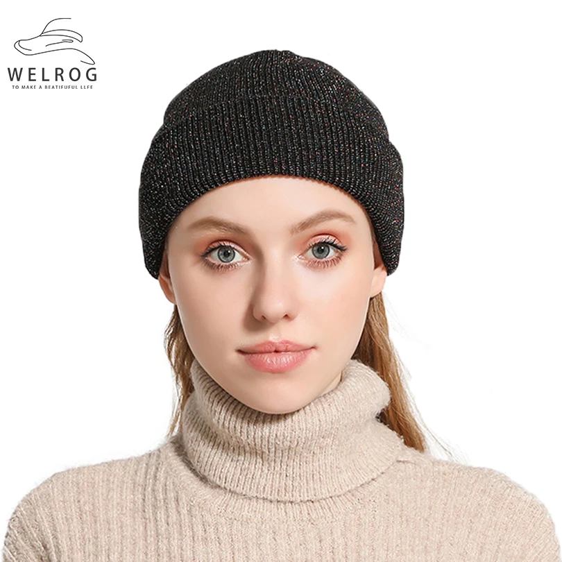 Welrog Handmade Knitting Glitter Acrylic Skullies Hats Solid Crimping Silver Silk Retro Warm Hat Outdoor Ski Caps Unisex Hats
Welrog Handmade Knitting Glitter Acrylic Skullies Hats Solid Crimping Silver Silk Retro Warm Hat Outdoor Ski Caps Unisex Hats