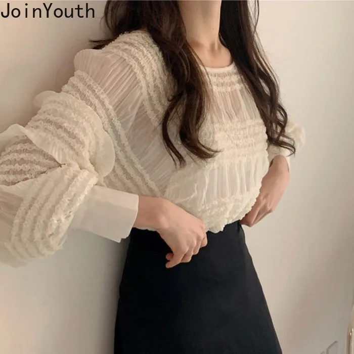 Joinyouth Spring Sweet Pleated Blouse Tops Ruffle Patchwork Lantern Long Sleeve Shirt 2020 New Women O-neck Pullover Blusa 58634
Joinyouth Spring Sweet Pleated Blouse Tops Ruffle Patchwork Lantern Long Sleeve Shirt 2020 New Women O-neck Pullover Blusa 58634