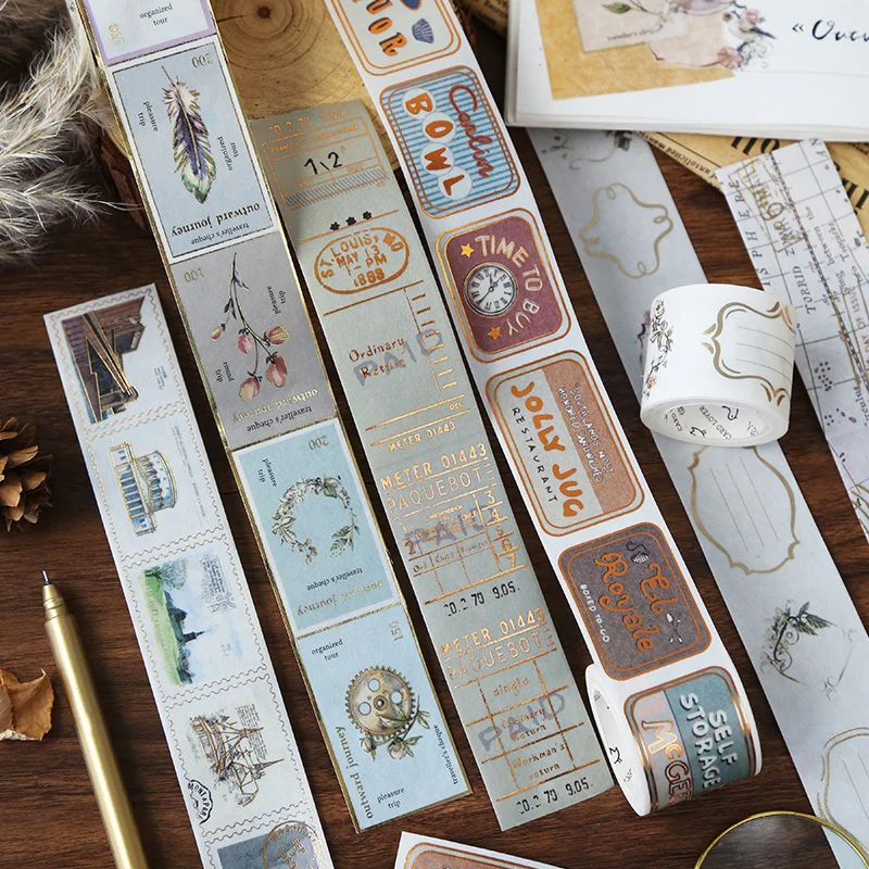 Vintage Bullet Journal Washi Masking Tapes Map Building Stamp bronzing Decorative Adhesive Scrapbooking DIY Paper Japanese Stick
Vintage Bullet Journal Washi Masking Tapes Map Building Stamp bronzing Decorative Adhesive Scrapbooking DIY Paper Japanese Stick