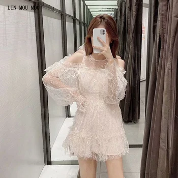 European and American design spring and summer ladies lace rompers hollow long-sleeved strapless jumpsuit sexy charming jumpsuit
European and American design spring and summer ladies lace rompers hollow long-sleeved strapless jumpsuit sexy charming jumpsuit