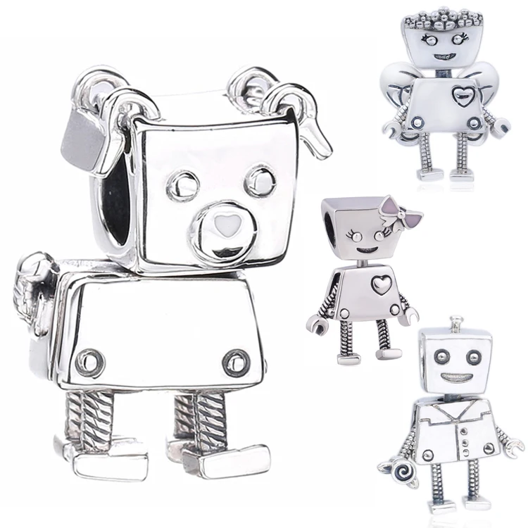 100% Real 925 Sterling Silver Robot Charm With Pink Enamel Dangle Fits European Bracelets Bangles DIY Bead Fine Jewelry
100% Real 925 Sterling Silver Robot Charm With Pink Enamel Dangle Fits European Bracelets Bangles DIY Bead Fine Jewelry