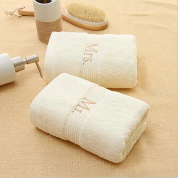 75*33cm Cotton Couple Embroidery Long-staple Cotton Towel Solid Color Bath Towel Beach Towel Newlyweds Household Bathroom Items
75*33cm Cotton Couple Embroidery Long-staple Cotton Towel Solid Color Bath Towel Beach Towel Newlyweds Household Bathroom Items