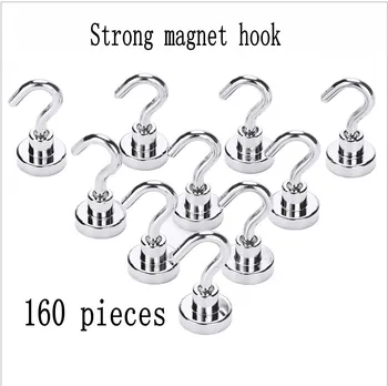 160 pieces Magnetic hooks, Strong Neodymium Magnet Hook for Home, Office etc, 22LBS multi magnet ,Strong Magnet
160 pieces Magnetic hooks, Strong Neodymium Magnet Hook for Home, Office etc, 22LBS multi magnet ,Strong Magnet