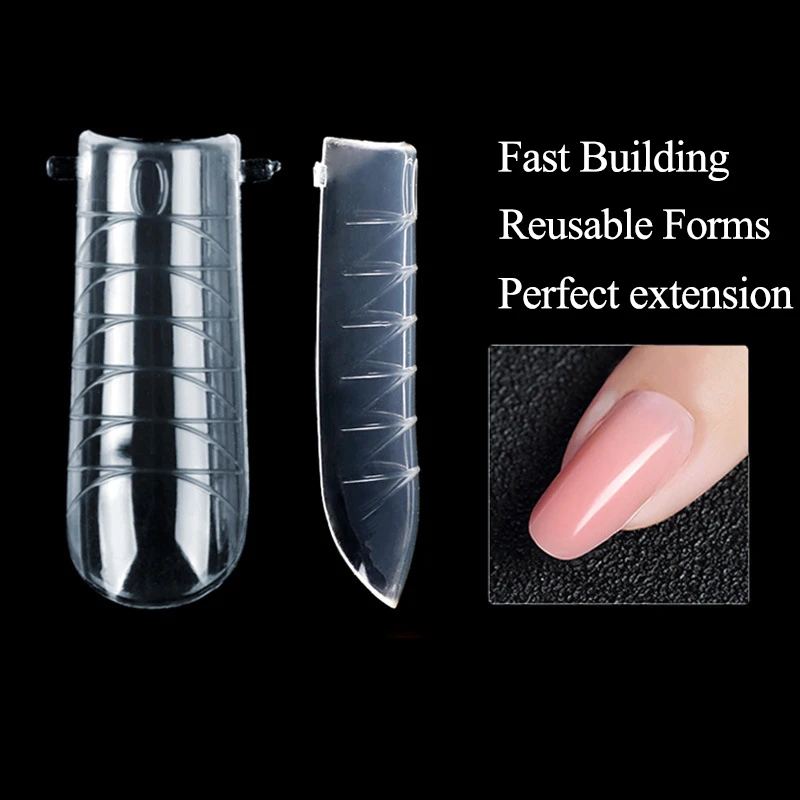 120pcs Nail System Full Cover Nail Extension Nails Manicure Tools Quick Building Gel Mold Tips Clear Dual Forms
120pcs Nail System Full Cover Nail Extension Nails Manicure Tools Quick Building Gel Mold Tips Clear Dual Forms