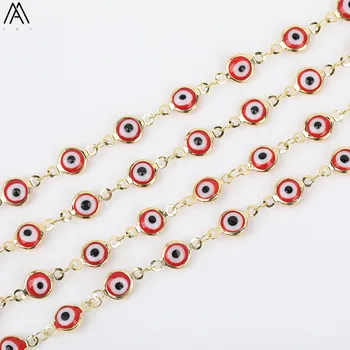 5meter 7mm Red Color Evil Eyes Coin Beads Rosary Chains,Flat Round Enamel Beads Gold Chains Jewelry Findings DIY HX-LT-242AMAB
5meter 7mm Red Color Evil Eyes Coin Beads Rosary Chains,Flat Round Enamel Beads Gold Chains Jewelry Findings DIY HX-LT-242AMAB
