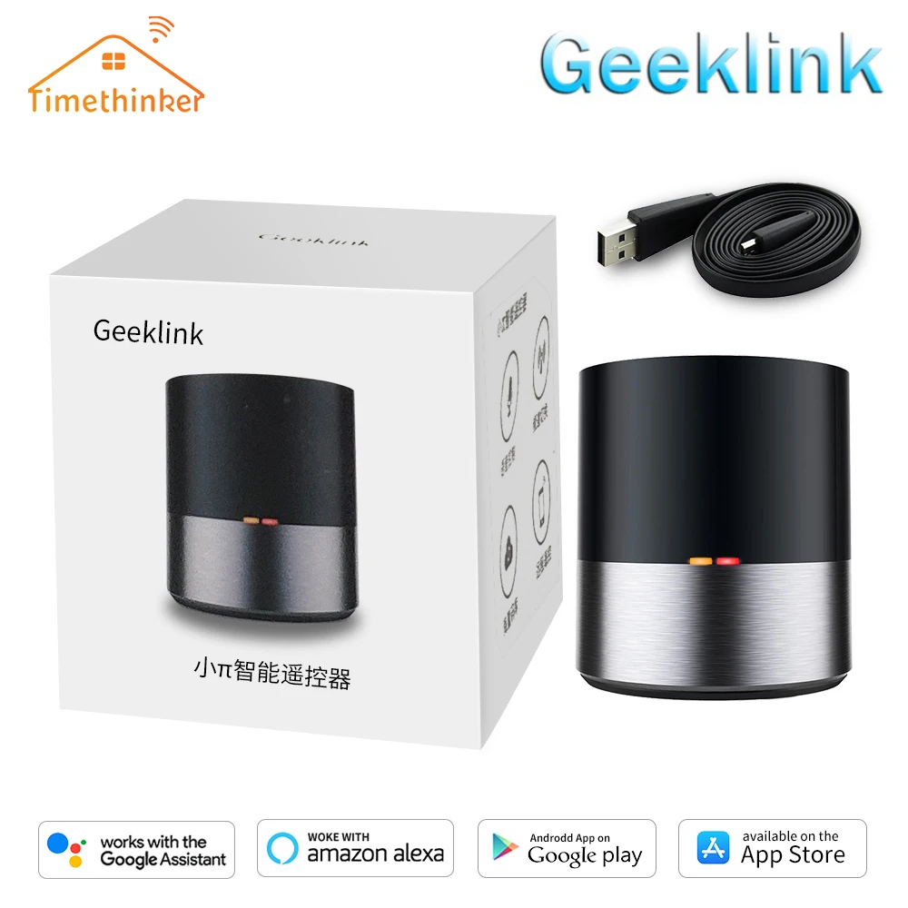 Geeklink Smart Home WIFI+IR Universal Remote Control Siri Voice Controller Work for USA Alexa USA Google Home Russian Stock
Geeklink Smart Home WIFI+IR Universal Remote Control Siri Voice Controller Work for USA Alexa USA Google Home Russian Stock