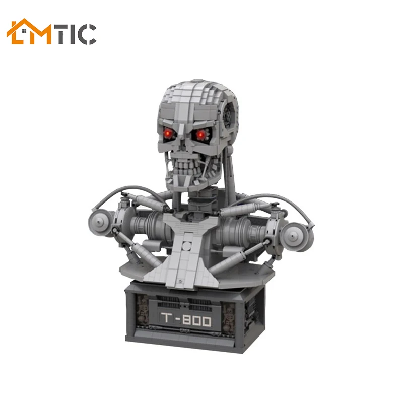 MOC Терминаторы T 800 бюст 20570 блок набор Statua Modello Строительные кирпичи Детская
