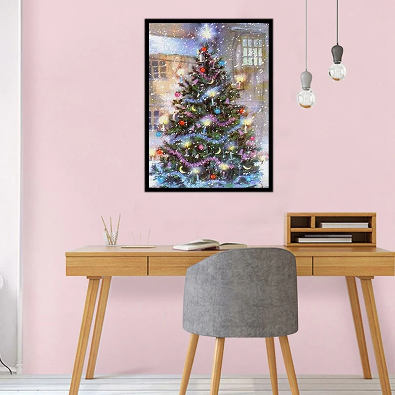 5D Diamond Painting Beautiful Christmas Tree Snow Landscape Embroidery Drill Full Round Mosaic Home Decoration
5D Diamond Painting Beautiful Christmas Tree Snow Landscape Embroidery Drill Full Round Mosaic Home Decoration