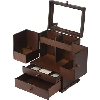 Dressing Table, Earrings, Cosmetics, Jewelry, All-in-one Receptacle Box, Dust-proof, Vintage Wooden Drawer-type Lipstick Lattice
Dressing Table, Earrings, Cosmetics, Jewelry, All-in-one Receptacle Box, Dust-proof, Vintage Wooden Drawer-type Lipstick Lattice