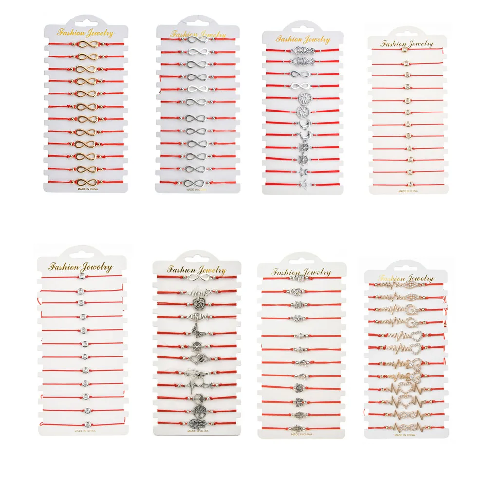 Набор женских плетеных браслетов 12 шт./лот | Украшения и аксессуары