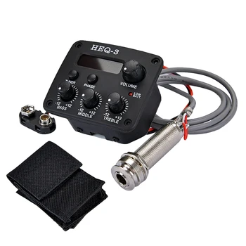 Acoustic Guitar Preamp 3 Bands EQ Equalizer Pickup Amplifier Guitar Preamp Piezo Pickup with LCD Tuner Guitar Parts Accessories
Acoustic Guitar Preamp 3 Bands EQ Equalizer Pickup Amplifier Guitar Preamp Piezo Pickup with LCD Tuner Guitar Parts Accessories