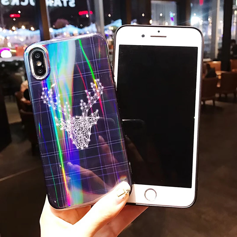 Shiny Laser Case Christmas Deer Phone Cover For iPhone X XR XS MAX 8 7 6 6s Plus 5 Protective Cases Telefoonhoesjes Etui Coque
Shiny Laser Case Christmas Deer Phone Cover For iPhone X XR XS MAX 8 7 6 6s Plus 5 Protective Cases Telefoonhoesjes Etui Coque