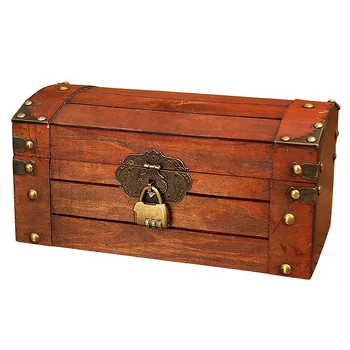 Retro Treasure Chest with Lock Vintage Wooden Storage Box Antique Style Jewelry Organizer for Wardrobe Jewelry Box Trinket Box P
Retro Treasure Chest with Lock Vintage Wooden Storage Box Antique Style Jewelry Organizer for Wardrobe Jewelry Box Trinket Box P