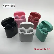 Nova i7s TWS pk i14 Mini Fones de Ouvido Bluetooth Esportes Fone de Ouvido Estéreo Fones de Ouvido Sem Fio Fones De Ouvido com Microfone para iPhone Andorid(China)