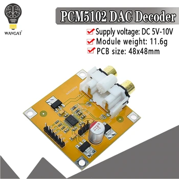 PCM5102 DAC Decoder I2S Player Assembled Board 32Bit 384K Beyond ES9023 PCM1794 For Raspberry Pi
PCM5102 DAC Decoder I2S Player Assembled Board 32Bit 384K Beyond ES9023 PCM1794 For Raspberry Pi
