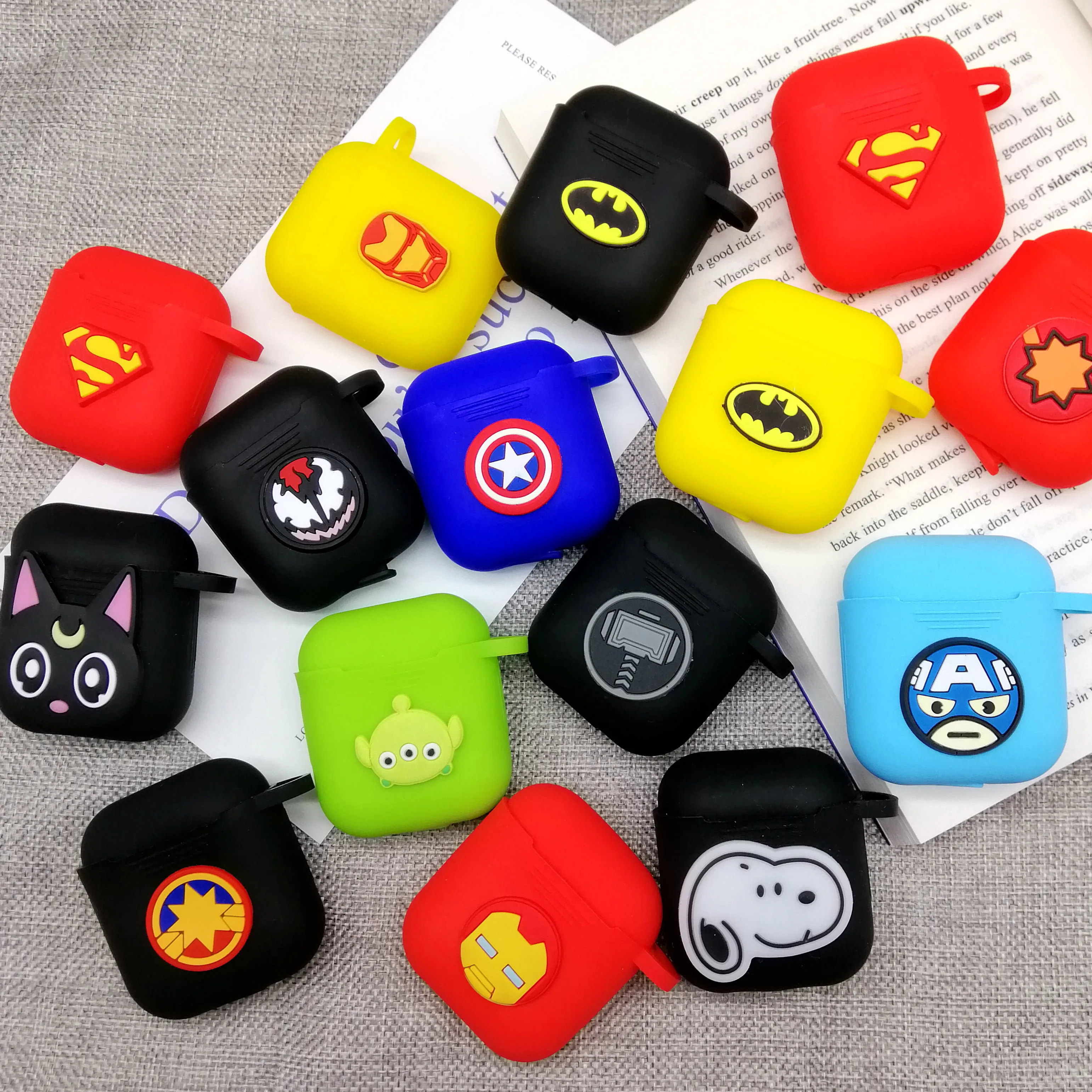 Cartoon Wireless Earphone Case For Apple AirPods 2 Silicone Charging Headphones Cases For Airpods Protective Cover
Cartoon Wireless Earphone Case For Apple AirPods 2 Silicone Charging Headphones Cases For Airpods Protective Cover
