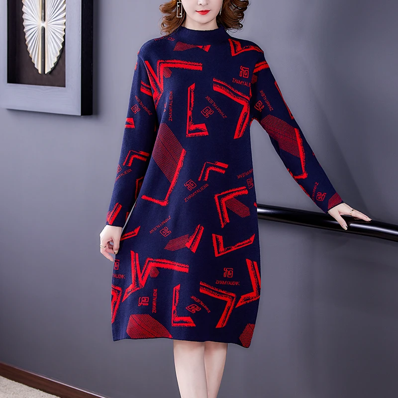 Women Red Knitted Cotton Midi Sweater Dress Autumn Winter Thick Warm Korean Vintage Pullovers 2024 Elegant Bodycon Top Sweaters
Women Red Knitted Cotton Midi Sweater Dress Autumn Winter Thick Warm Korean Vintage Pullovers 2024 Elegant Bodycon Top Sweaters