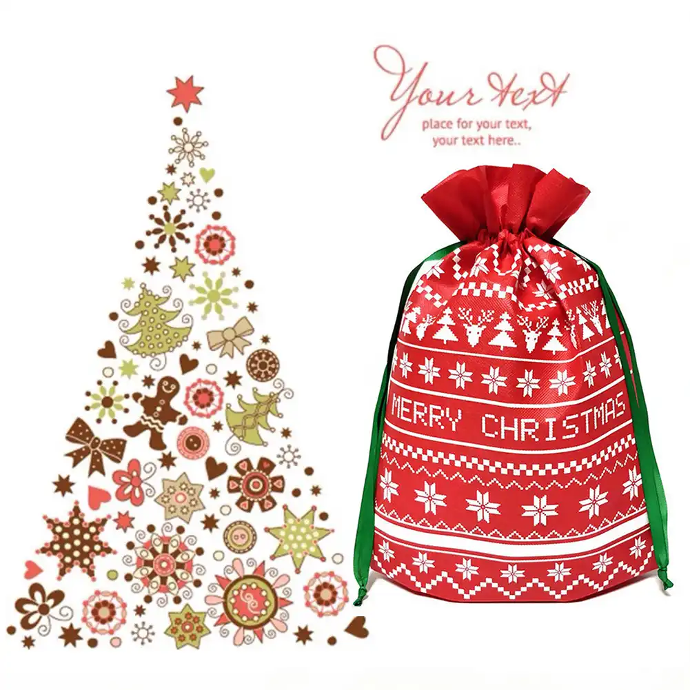 sugar kids candy bag christmas cute lightweight drawstring