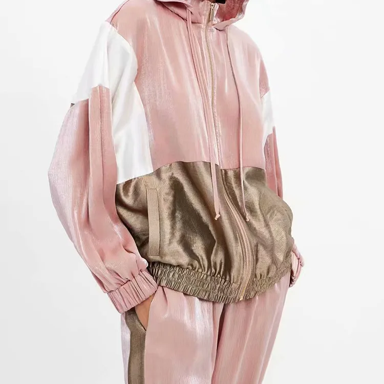 Spring Summer Coat Female Spring 2019 New Style INS Super Fire Tops Mixed Colors Hooded Loose-Fit Jacket Sports Set
Spring Summer Coat Female Spring 2019 New Style INS Super Fire Tops Mixed Colors Hooded Loose-Fit Jacket Sports Set