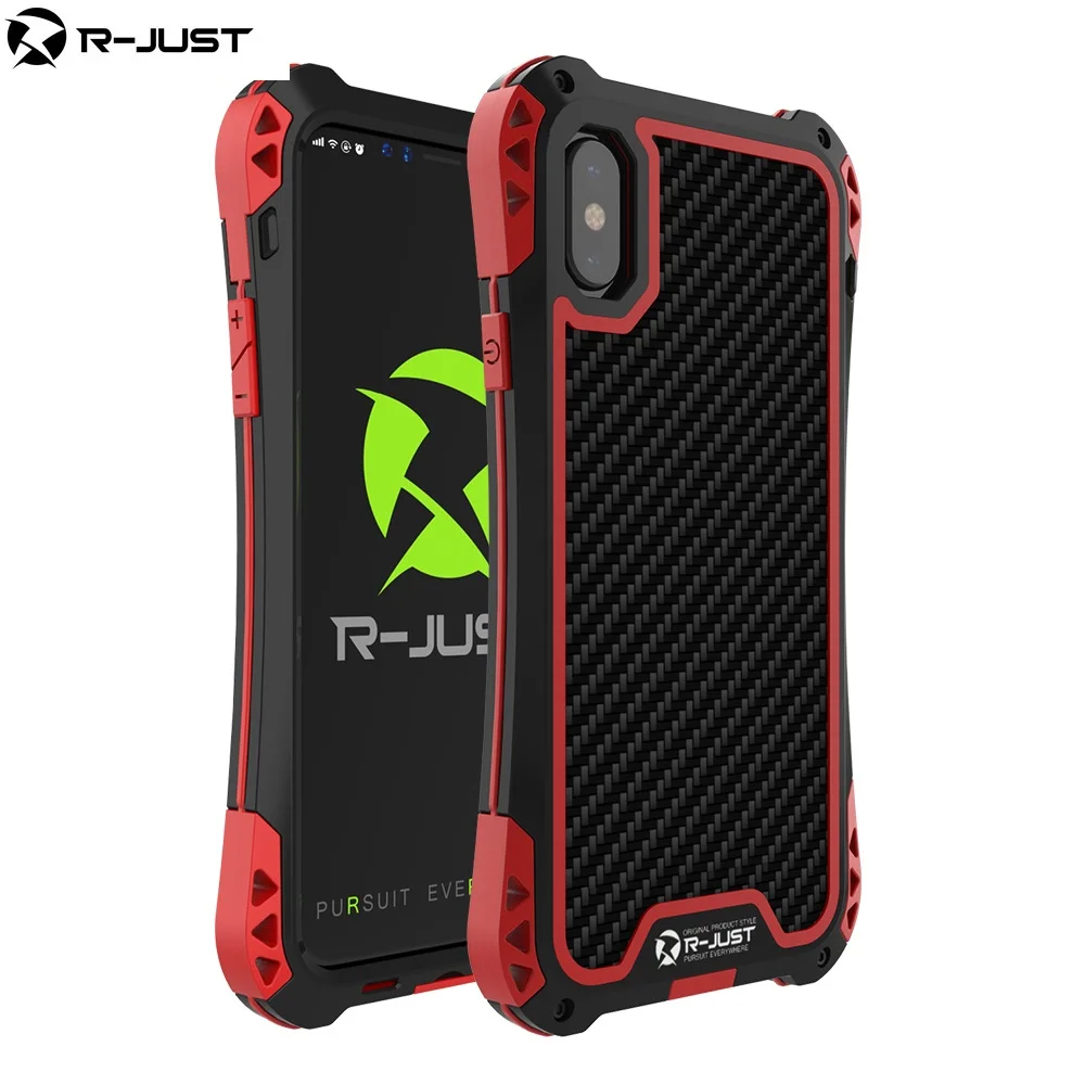 R-Just Full Body Outdoor Case For iPhone XR XS Shockproof Metal Armor Phone Bumper Coque For iPhone X Xs Max Case Gorilla Glass
R-Just Full Body Outdoor Case For iPhone XR XS Shockproof Metal Armor Phone Bumper Coque For iPhone X Xs Max Case Gorilla Glass