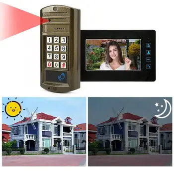 7inch Wired Doorbell Kit Password Card Video Door Phone With Electric Control Lock Intercom Door Bell Home Security Accessories
7inch Wired Doorbell Kit Password Card Video Door Phone With Electric Control Lock Intercom Door Bell Home Security Accessories