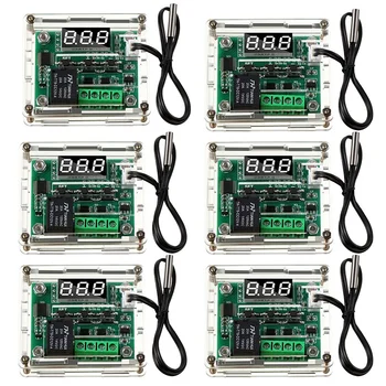 6PCS W1209 DC Digital Temperature Controller Module Electronic Temperature Temp Control Module Switch with Acrylic Case
6PCS W1209 DC Digital Temperature Controller Module Electronic Temperature Temp Control Module Switch with Acrylic Case