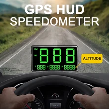 

GPS Speedometer 4.5" C80 Speed Odometer Mileage HUD Display Digital Speed Alarm MPH KMH Altitude Display Projector 3'' C60s