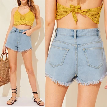 Summer Hot Short Jeans For Women High Waist Pockets Denim Mini Shorts Sexy Lady Slim Bottom Jeans 
Summer Hot Short Jeans For Women High Waist Pockets Denim Mini Shorts Sexy Lady Slim Bottom Jeans
