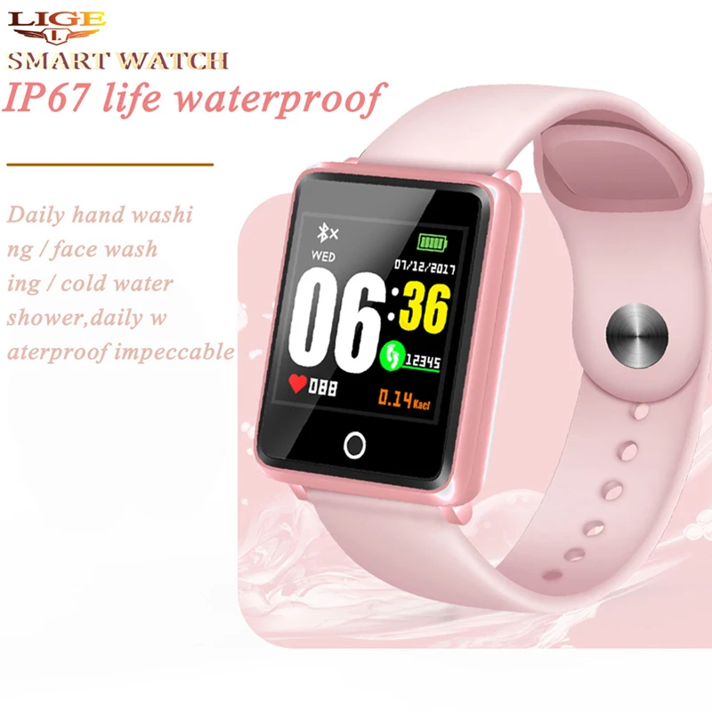 2020LIGE Sports Smart Watch Women Blood Pressure Waterproof Fitness tracker Heart Rate Monitor Smart Watch For IOS Android Phone
2020LIGE Sports Smart Watch Women Blood Pressure Waterproof Fitness tracker Heart Rate Monitor Smart Watch For IOS Android Phone