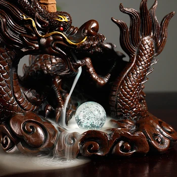 Dragon Resin Backflow Smoke Incense Burner Cone Censer Ornament Home Decorations
Dragon Resin Backflow Smoke Incense Burner Cone Censer Ornament Home Decorations