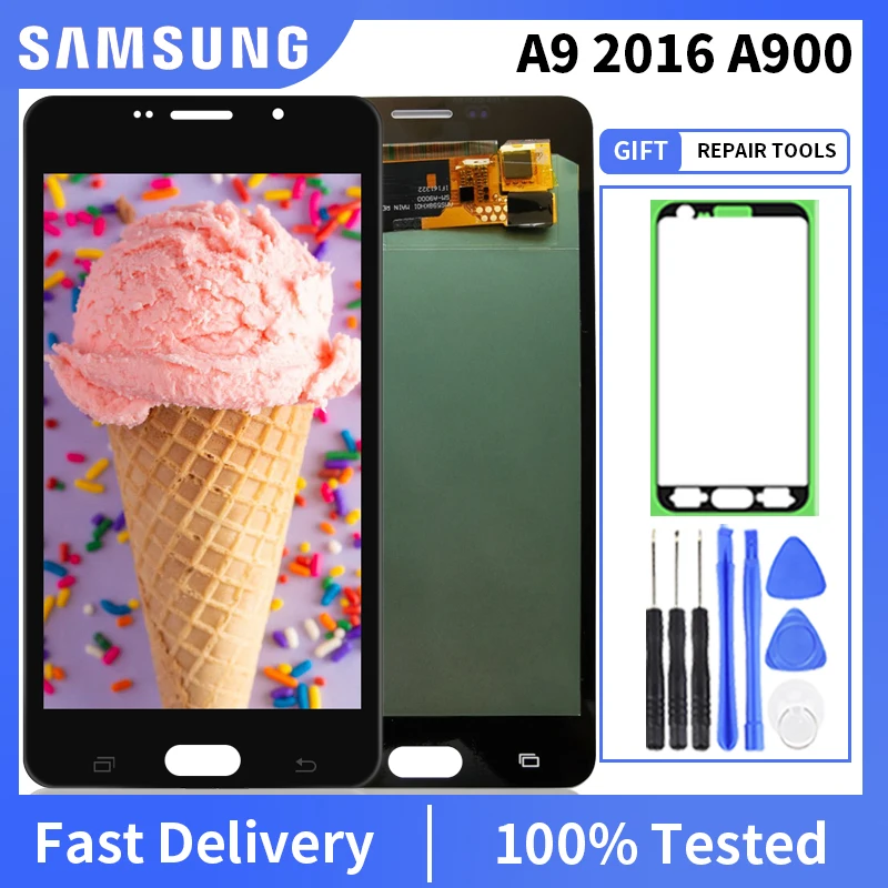 5.5'' OLED For Samsung Galaxy A900 A9 2015 LCD Display A900F A900A A900H Display Touch Screen Digitizer Assembly With Free Gift
5.5'' OLED For Samsung Galaxy A900 A9 2015 LCD Display A900F A900A A900H Display Touch Screen Digitizer Assembly With Free Gift
