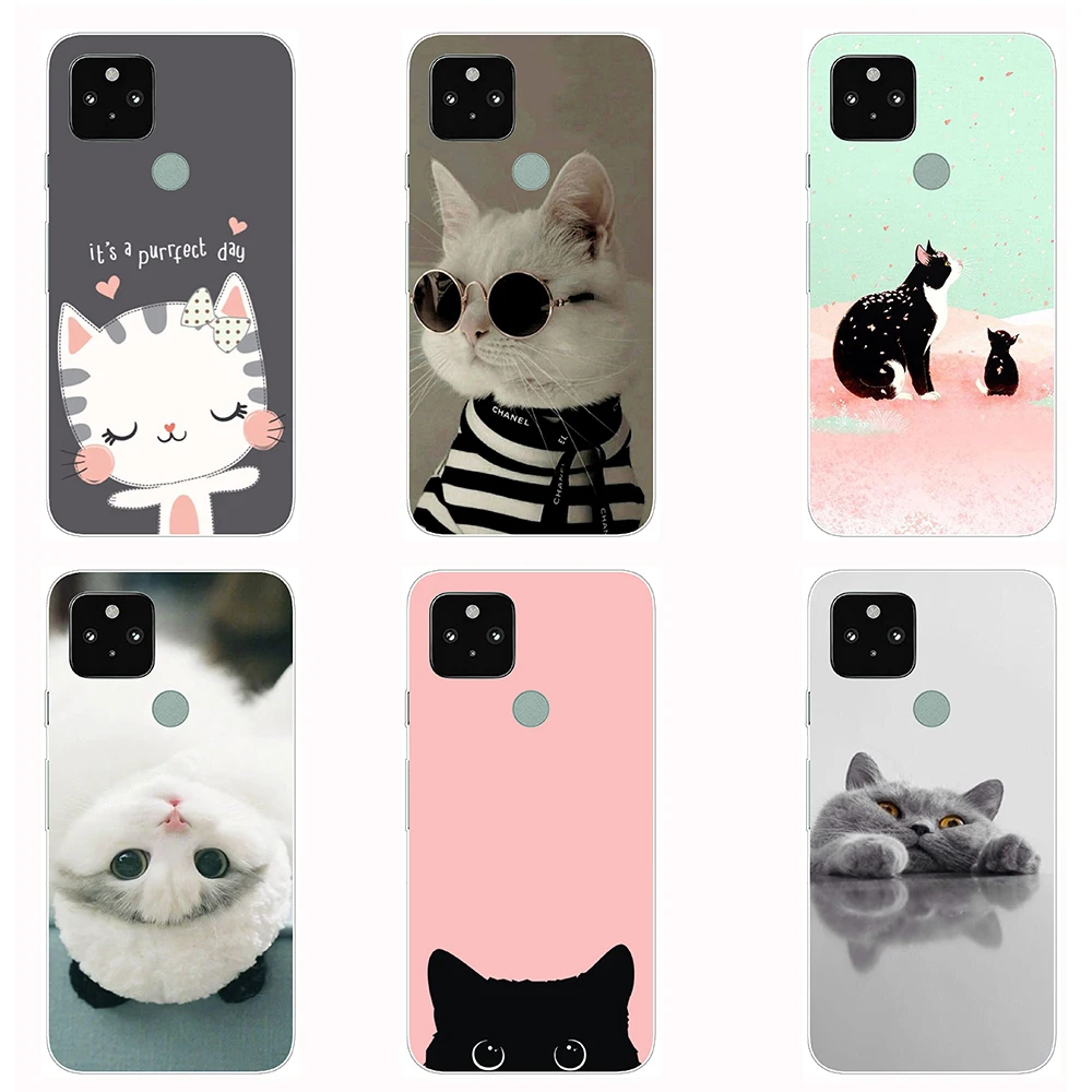 for Google Pixel 5 Silicon Case Cute Cat Cartoon Transparent Soft Shell Case Flexible Durable Shockproof Funda Coque Etui Bumper
for Google Pixel 5 Silicon Case Cute Cat Cartoon Transparent Soft Shell Case Flexible Durable Shockproof Funda Coque Etui Bumper