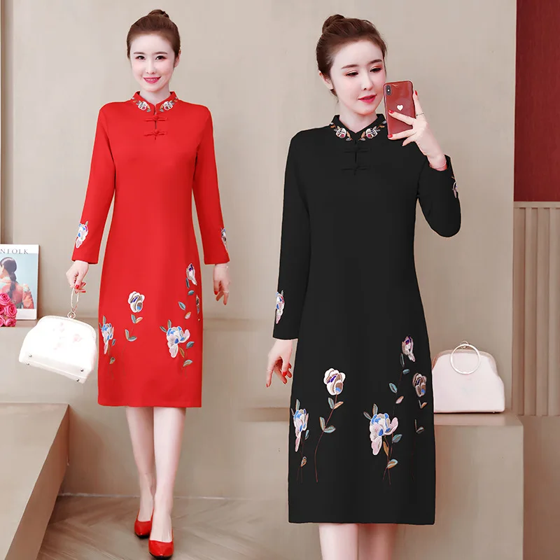 Large Size Live Shot of WOMEN'S Wear 2020 Spring New Style Industrial Ethnic-Style Modified Cheongsam Embroided Dress
Large Size Live Shot of WOMEN'S Wear 2020 Spring New Style Industrial Ethnic-Style Modified Cheongsam Embroided Dress