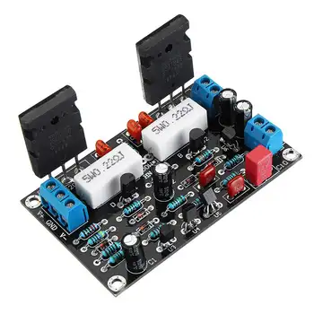 NEW DC35V 2SC5200+2SA1943 Mono Channel 100W HIFI Audio Amplifier Board After-stage Power AMP Dual Module
NEW DC35V 2SC5200+2SA1943 Mono Channel 100W HIFI Audio Amplifier Board After-stage Power AMP Dual Module