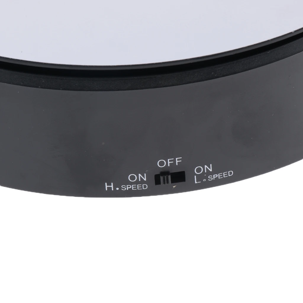 ABS Electric Rotating Turntable Display Stand Merchandise Display Base for Display Jewelry Watch Collectibles Black
ABS Electric Rotating Turntable Display Stand Merchandise Display Base for Display Jewelry Watch Collectibles Black