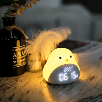 GH Multifunction Kids Digital Alarm Clock Silicone Cute Cartoon LED Touch Table Nightlight Alarm Clock USB Rechargeable for Kids
GH Multifunction Kids Digital Alarm Clock Silicone Cute Cartoon LED Touch Table Nightlight Alarm Clock USB Rechargeable for Kids