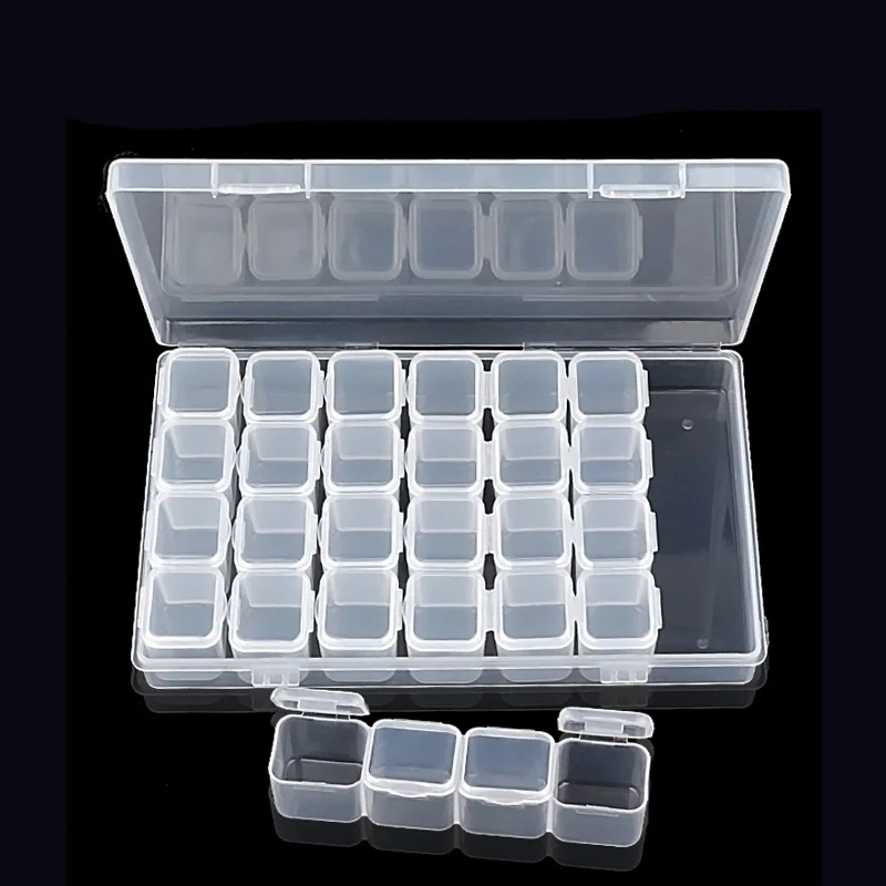 New 28 Slots Clear Plastic Empty Storage Nail Art Rhinestone Tools Jewelry Beads Box Display Storage Box Case Organizer Holder
New 28 Slots Clear Plastic Empty Storage Nail Art Rhinestone Tools Jewelry Beads Box Display Storage Box Case Organizer Holder