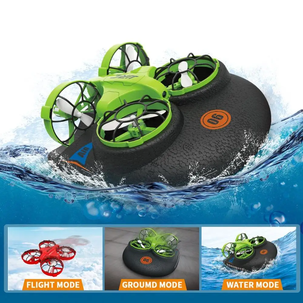 JRC H94 Upgrade Simulated Hovercraft Sea Land Air Amphibious Remote Control Vehicle 4-axis Aircraft Remote Control Car Aircraft
JRC H94 Upgrade Simulated Hovercraft Sea Land Air Amphibious Remote Control Vehicle 4-axis Aircraft Remote Control Car Aircraft