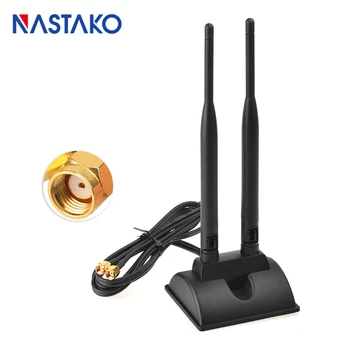 NASTAKO Dual Antenna 6DBi Omni Directional RP-SMA Plug Male (Female pin) Connector for Indoor WiFi Wireless Range Signal
NASTAKO Dual Antenna 6DBi Omni Directional RP-SMA Plug Male (Female pin) Connector for Indoor WiFi Wireless Range Signal