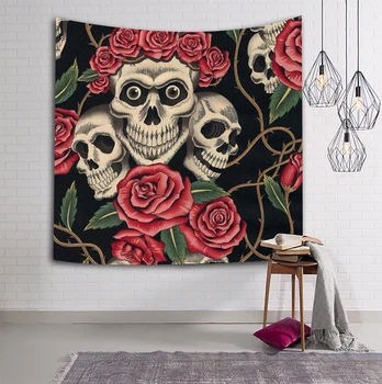 Simsant Skull Floral Flowers Tapestry Psychedelic Wall Romantic Art Wall Hanging Tapestries for Living Room Home Decor Banner
Simsant Skull Floral Flowers Tapestry Psychedelic Wall Romantic Art Wall Hanging Tapestries for Living Room Home Decor Banner