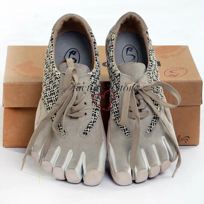 Men's Casual Lace-up Five-Toe Non-Slip Casual Shoes Cotton and Linen Stitching Leather Low Top
Men's Casual Lace-up Five-Toe Non-Slip Casual Shoes Cotton and Linen Stitching Leather Low Top